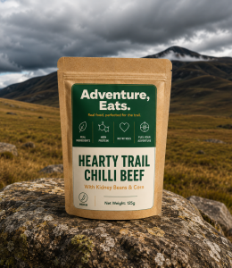 Hearty Trail Chilli Beef with rice